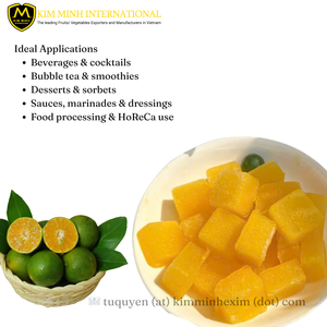 Cubos de Calamansi Congelados IQF de Vietnam para Bebidas y Procesamiento de Alimentos, Disponibles en Envases a Granel o Envasados al Vacío, Calamansi, Kalamondin - Product Image 2
