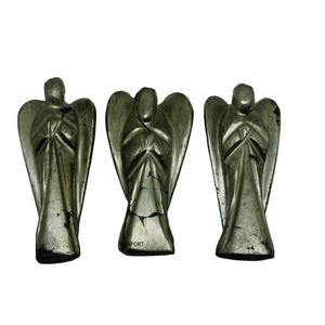 Vente en gros d'anges en opalite de style religieux, sculpture de pierres précieuses semi-précieuses, artisanat pour souvenirs religieux - Product Image 3