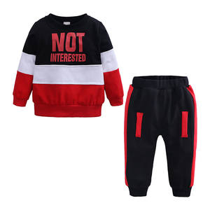 Tenues décontractées pour bébés garçons et filles, ensemble t-shirt et pantalon respirant pour enfants, printemps automne - Product Image 1