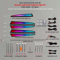 Kit d'éclairage ambiant dynamique à 256 couleurs pour Audi Q5 B8 SQ5 2010-2018, lampe d'ambiance, éclairage intérieur - 18 lumières