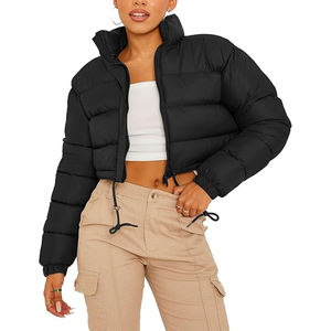 OEM Mujeres Invierno Crop Puffer Chaqueta Ropa De Mujer Nuevo Diseño De Alta Calidad Crop Custom Made Bubble Chaquetas Para Mujeres - Product Image 1
