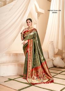 Dernier créateur Banarasi Silk Zari Weaving Border Saree By Fab Zone - Product Image 4