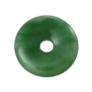 Gemstone Donuts Green aventurine mica stone donut natural stone crystal reiki gemstones healing donuts agate Wholesaler