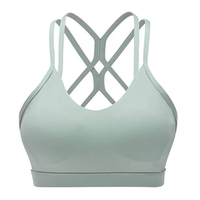Soutien-gorge de sport sexy dos nu en U pour femme, respirant, à maintien élevé, écologique, séchage rapide, personnalisable – Nouvelle collection