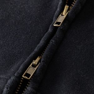Sudadera con Capucha Personalizada para Hombre, Estilo Holgado, con Cierre, Efecto Desgastado por el Sol, Lavado Ácido Vintage, Ropa Urbana Personalizable - Product Image 5