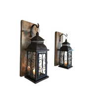 Lanterne suspendue sans flamme en fer, écologique, veilleuse de table, motif cœur féminin pour chambre à coucher, lit, Noël, décoration intérieure