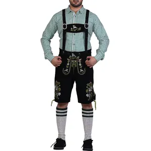 Wholesale Custom Traditional German outfit Trachten Wear Short Oktoberfest Lederhosen Stylish Bavarian Lederhosen Men