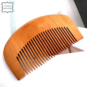 Peine de masaje de bambú de madera de melocotón biodegradable respetuoso con el medio ambiente de uso común para el hogar - Product Image 3