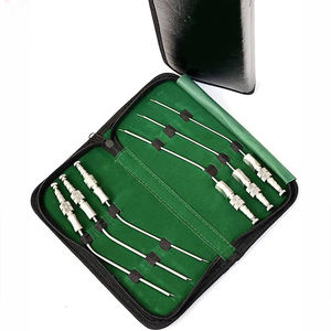 Operación médica Un tubo hueco de acero inoxidable en ángulo con control de pulgar Frazier Tubo de succión Instrumento quirúrgico dental - Product Image 2