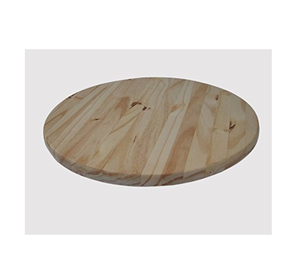 Organizador de almacenamiento giratorio de soporte giratorio Lazy Susan de forma redonda de madera natural para color madera oscura al mejor precio - Product Image 3