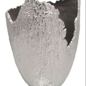 Jarrón de aluminio Art Deco hecho a mano y ecológico Diseño de boca ancha ligero resistente al óxido - Product Image 1