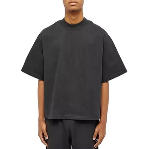 Haute qualité hiver hommes coton T-Shirt Logo personnalisé conception unie respirant séchage rapide à manches courtes confortable tenue décontracté pour - Product Image 1