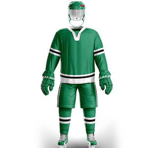 Uniforme de hockey sur glace pour hommes adultes 100% polyester séchage rapide et respirant couleurs personnalisées fabriqué au Pakistan coupe surdimensionnée - Product Image 1
