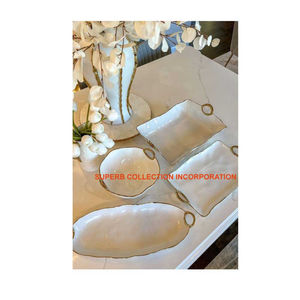 ชามตกแต่งดีไซน์หรูหราชามโลหะเคลือบนิกเกิลสีดำทำจากสแตนเลสคุณภาพระดับพรีเมียม - Product Image 6