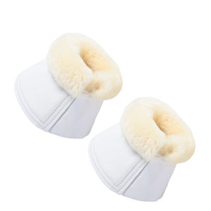 Botas de protección para caballos multiusos con revestimiento de cuero PU y forro de poliéster tipo peluche, ideales para entrenamiento, competición y paseo. - Product Image 2