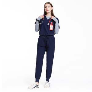 Fabricación Big & Tall Scrubs Uniformes Conjuntos Flacos Scrub Pants Uniforme médico Mujeres Scrub Set Medical Enfermería Uniformes Conjuntos - Product Image 1