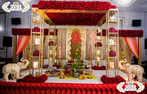 Mandap abierto de decoración de boda Tamil con decoración Floral Srilankan lugar de boda Maharani Mandap EE. UU. Gujarati boda CeremonynUK - Product Image 6