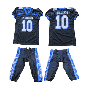 El Mejor Uniforme de Fútbol Americano Personalizado para Adultos, Transpirable, Tallas Grandes, Conjuntos de Entrenamiento con Impresión Digital, Antibacteriano, 100% Poliéster - Product Image 2