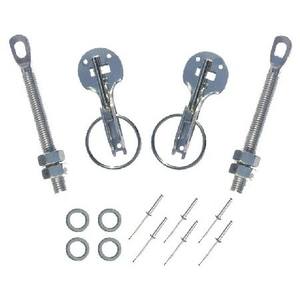 Kit Accessori Motore per Fiat 500 e 126 Delta con Ganci da Competizione e Cofano Motore (Cinghie Tenditori Ganks) - Product Image 1