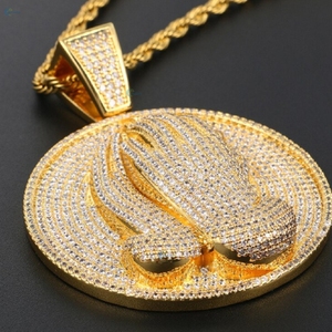 VVS1 Lab Grown Diamond Iced Out <b>Pendant</b> Praying Hand Custom Made Hip Hop <b>Pendant</b> Rapper Style <b>Necklace</b> For Him - Product Image 2