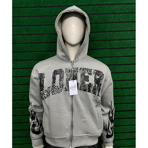 Sweat à capuche surdimensionné en coton pour hommes de grande taille sweat-shirt polaire d'hiver avec logo personnalisé sweat à capuche pour hommes - Product Image 1