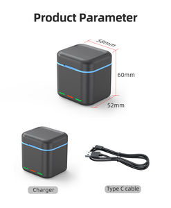 Caja de cargador de batería de almacenamiento triple a <span class=keywords><strong>precio</strong></span> de fábrica para <span class=keywords><strong>Gopro</strong></span> <span class=keywords><strong>9</strong></span>/10/11/12 sin batería para accesorios <span class=keywords><strong>Gopro</strong></span> - Product Image 6