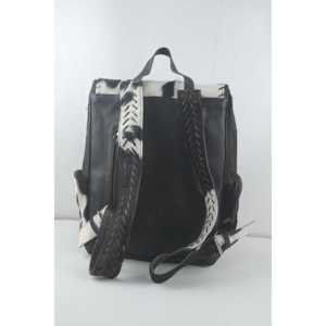 Sac à dos bohème en cuir de vachette fait main, antivol, en cuir véritable, tendance vintage pour femmes, étudiantes, usage quotidien, logo imprimé - Product Image 1