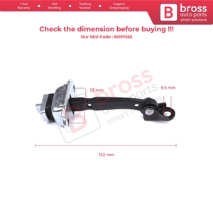 BDP1365 Correa limitadora de montaje de control de parada de puerta delantera para Yaris Echo Verso FunCargo Vitz Platz MK1 P1 P2 2003-2005 Facelift - Product Image 5