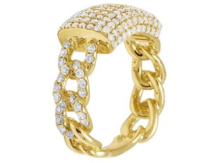 S925 plata esterlina VVS Moissanite diamante cadena de eslabones cubanos Hip Hop Iced Out anillo para hombres - Product Image 3