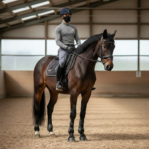 Pantalons d'équitation durables pour hommes, leggings de sport durables avec genouillères et poches zippées pour l'entraînement - Product Image 3