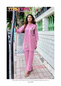 Hermoso Conjunto de Trabajo de bordado de algodón para ropa de fiesta de verano Ropa india y pakistaní Catálogo completo disponible-Venta al por mayor - Product Image 4