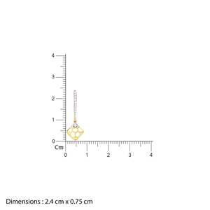 Boucles d'oreilles or diamant Radiance Accessoire style Regal - Product Image 5