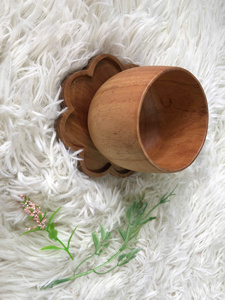 High Quality Customized Handcrafted Acacia Beech Wood Eco-Friendly Irregular Shape Home Creative Doussiewood Coaster Mats Pads - Product Image 4