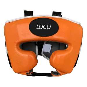 Casque de boxe MMA personnalisé OEM en cuir PU de haute qualité, respirant et écologique, pour le kickboxing avec motif facial - Product Image 2