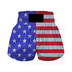 Pantalones cortos de boxeo de secado rápido para hombre al por mayor, ropa de gimnasio de talla grande para Muay Thai y MMA elástica fabricada para entrenamiento de artes marciales - Product Image 6