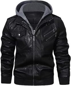En Stock hommes OEM à capuche bombardier veste en cuir Streetwear tendance 2025 expédition rapide veste en cuir véritable veste à la mode hiver - Product Image 3