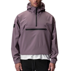 Custom Logo Men's High Neck Quarter Zip Sportswear Sweatshirt Sustainable Anti-Pilling <b>Tech</b> Fleece 100% Cotton Stand Drop - Product Image 1