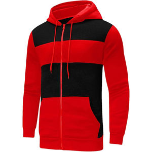 Vente en gros de sweat à capuche 100% coton pour hommes sweat-shirt délavé de grande taille avec fermeture éclair doublée sweat à capuche de base lourd - Product Image 4