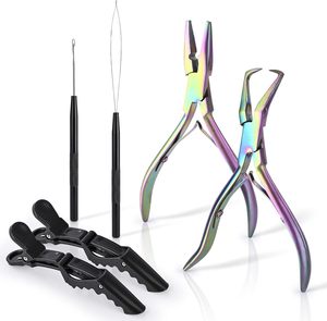 Kit de herramientas para extensiones de cabello 2 alicates en acero inoxidable para cabello - Product Image 1