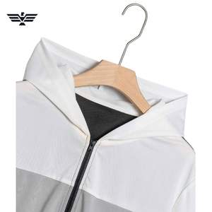 Sudadera con capucha de invierno para hombre 2025, de poliéster/algodón, transpirable, con cremallera, patrón liso, tela de alta calidad, 300g, venta al por mayor, MOQ bajo, muestra - Product Image 4