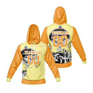 Sudadera con Capucha Extra Grande de Estilo Urbano, 100% Algodón de Alta Calidad, Sudadera Lisa con Capucha y Hombros Caídos para Hombre, Ropa Urbana, Venta al por Mayor - Product Image 1