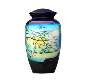 Urne funéraire pour cendres d'adultes, faite à la main, pour cendres d'animaux, conteneur de sépulture pour restes d'animaux, commémoration - Product Image 1