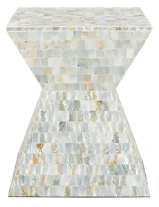 Dessus au Design exquis sélectionné en 2022 de nacre, table au design polygonal pour la décoration extérieure du salon - Product Image 5