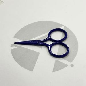 Tijeras de Bordado Mini de Acero Inoxidable, Color Azul Real Oscuro, Recubiertas, Punta Fina, para Recortar Hilo, Herramienta de Costura y Manualidades - Product Image 1
