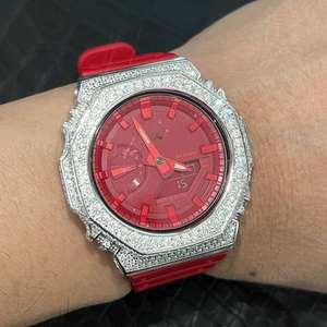 Montre-bracelet en acier inoxydable de haute qualité avec diamants en moissanite VVS, style hip-hop, vente chaude, moissanite glacée, personnalisable pour hommes - Product Image 3