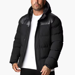 Veste matelassée à capuche imperméable et isolante, décontractée et chaude pour l'hiver, taille plus, personnalisable, de haute qualité - Product Image 1