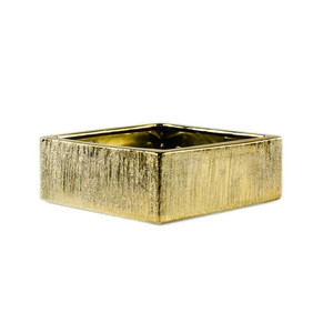 Short Square <b>Ceramic</b> Block <b>Vase</b> - 10 x 4 (Various Colors) - CBC1004 - Product Image 4