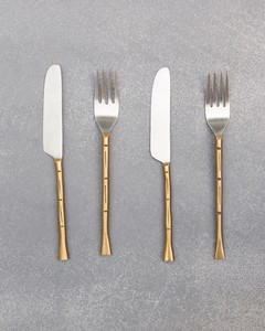 Ensemble de couteaux et fourchettes en métal de haute qualité pour restaurant et hôtel de mariage à prix de gros avec personnalisation - Product Image 4