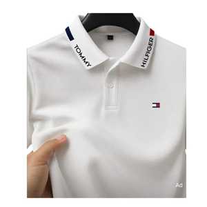 2025 OEM vente en gros coton graphique polos polo personnalisé surdimensionné tissus de haute qualité GSM 180/190/200/210/220 - Product Image 3