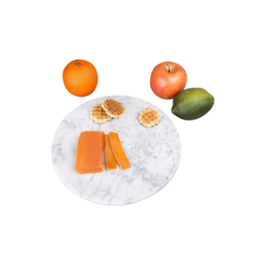 Elevate your entertaining with our 12-inch genuine marble round board a perfect blend of natural elegance and functional design - Product Image 1